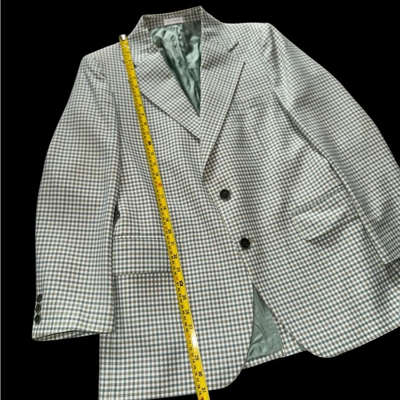 Vintage 70s 80s Richman Brothers Plaid Blazer Jacket Men Size 42R - Picture 2 of 8